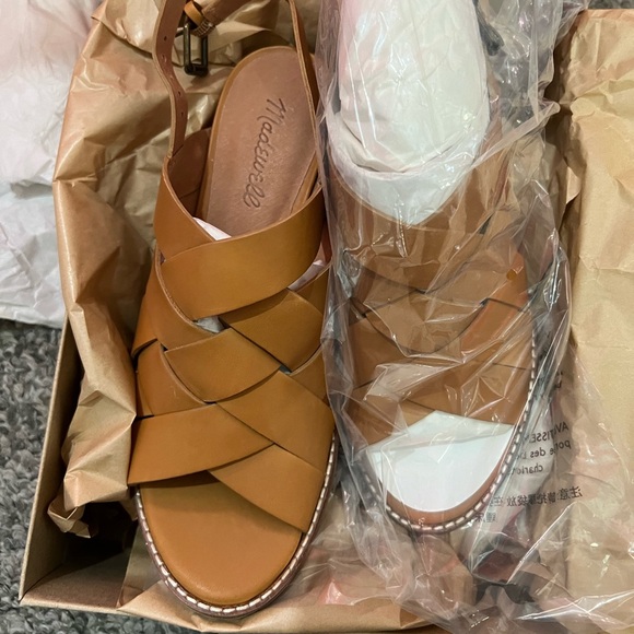 Madewell Woven High Heel Sandals Sz 8 - Picture 2 of 4